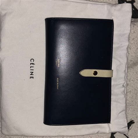 celine large strap wallet